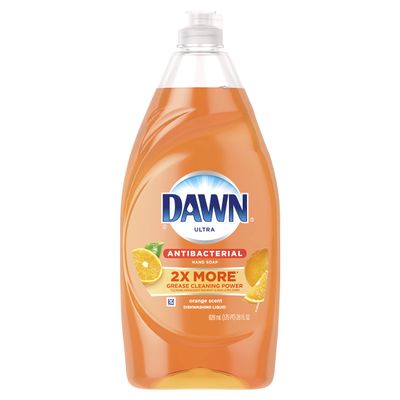 Dawn Ultra Antibacterial Hand Soap, Dishwashing Liquid Dish Soap Orange, 28 Ounce