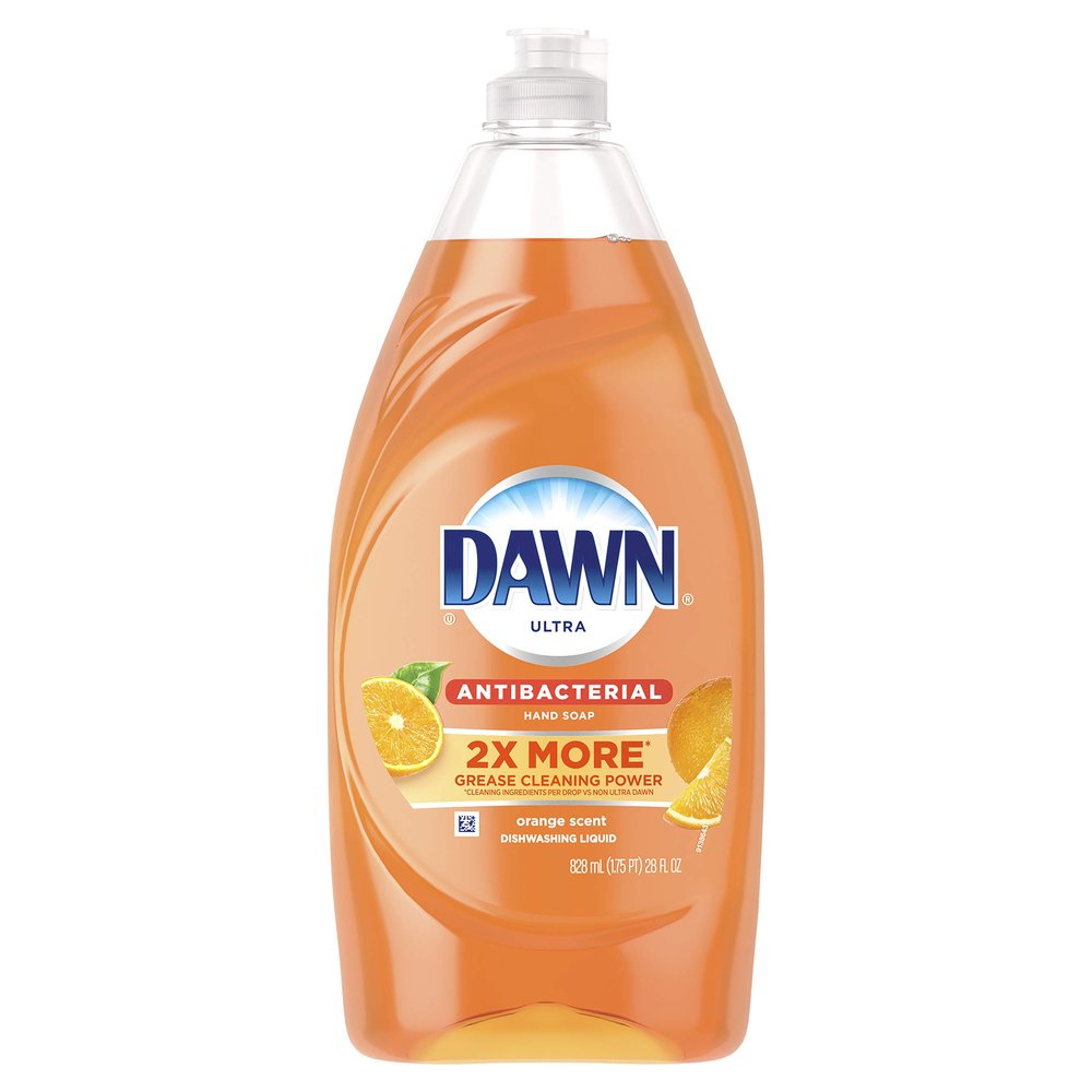 Dawn Ultra Antibacterial Hand Soap, Dishwashing Liquid Dish Soap Orange, 28 Ounce