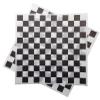 12x12 Grease Resistant Sheet, Black Checkered, Basket Liner, Wrap, 1000 Sheets Per Box, Brown Paper Goods 7B12-BK view 1