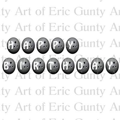 1/4 Sheet - Bowling Balls League Birthday - D22666 - Edible Cake/Cupcake Party Topper - D22666