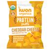 IWON Organics Cheddar Cheese Flavor Protein Puff, High Protein and Organic Healthy Snacks, 8 Bags view 1