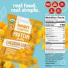 IWON Organics Cheddar Cheese Flavor Protein Puff, High Protein and Organic Healthy Snacks, 8 Bags view 4