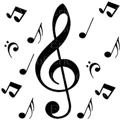 1/2 Sheet - Band Music Notes Birthday - D22716 - Edible Cake/Cupcake Party Topper - D22716