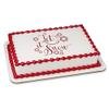 1/2 Sheet - Let It Snow Winter Christmas - D24067 - Edible Cake/Cupcake Party Topper - D24067 view 1