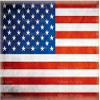 1/4 Sheet - Antique American Flag Birthday - D664 - Edible Cake/Cupcake Party Topper view 1