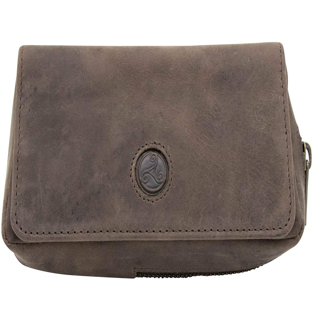 Rattray's Leather 1 Pipe Combo Pouch - Brown