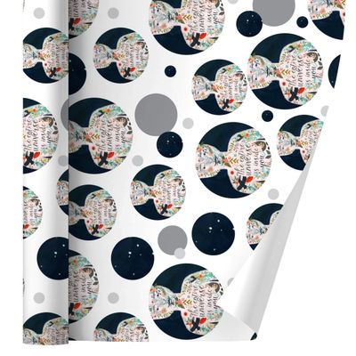 GRAPHICS & MORE The Entire Universe is Inside You Spiritual Gift Wrap Wrapping Paper Roll