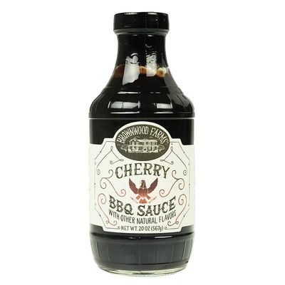 Brownwood Farms BBQ Sauce, Made in Small Batches, Sweet and Tangy, Great on Fries, Meatloaf, Burgers, Glaze, Real Ingredients 20oz (1 Count, Cherry)