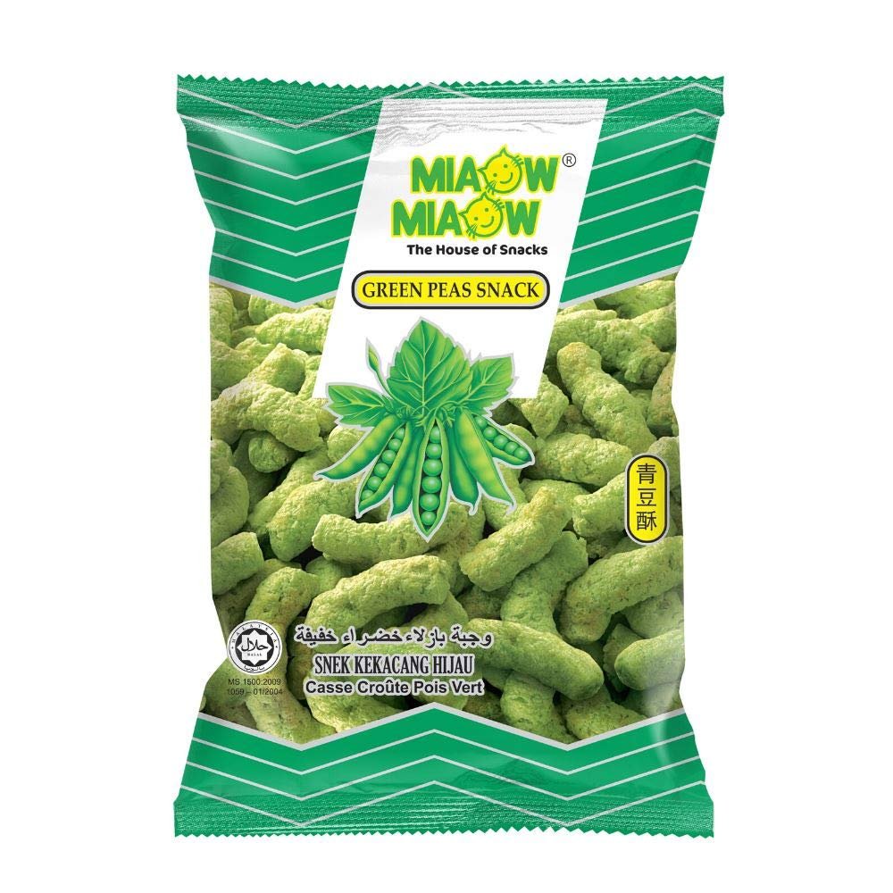 Miaow Miaow Crackers 60g x 6 Packs (Green Peas)