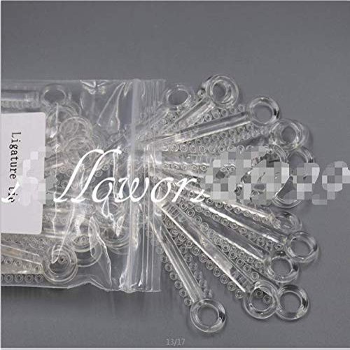 1 Pack 1040Pcs Clear Color Dental Orthodontics Elastic Ligature Ties Rubber Band