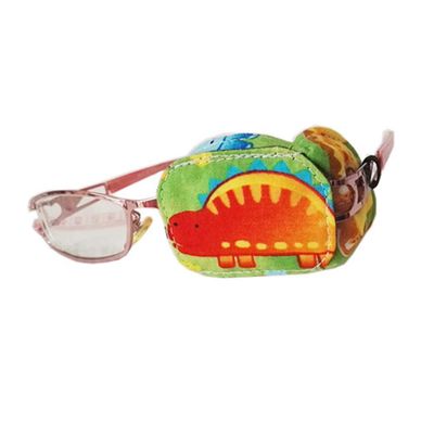 Creative Dinosaur Pattern Eye Patch Single Glasses Cover Amblyopia Treatment Supply for Children(Left Eye), C