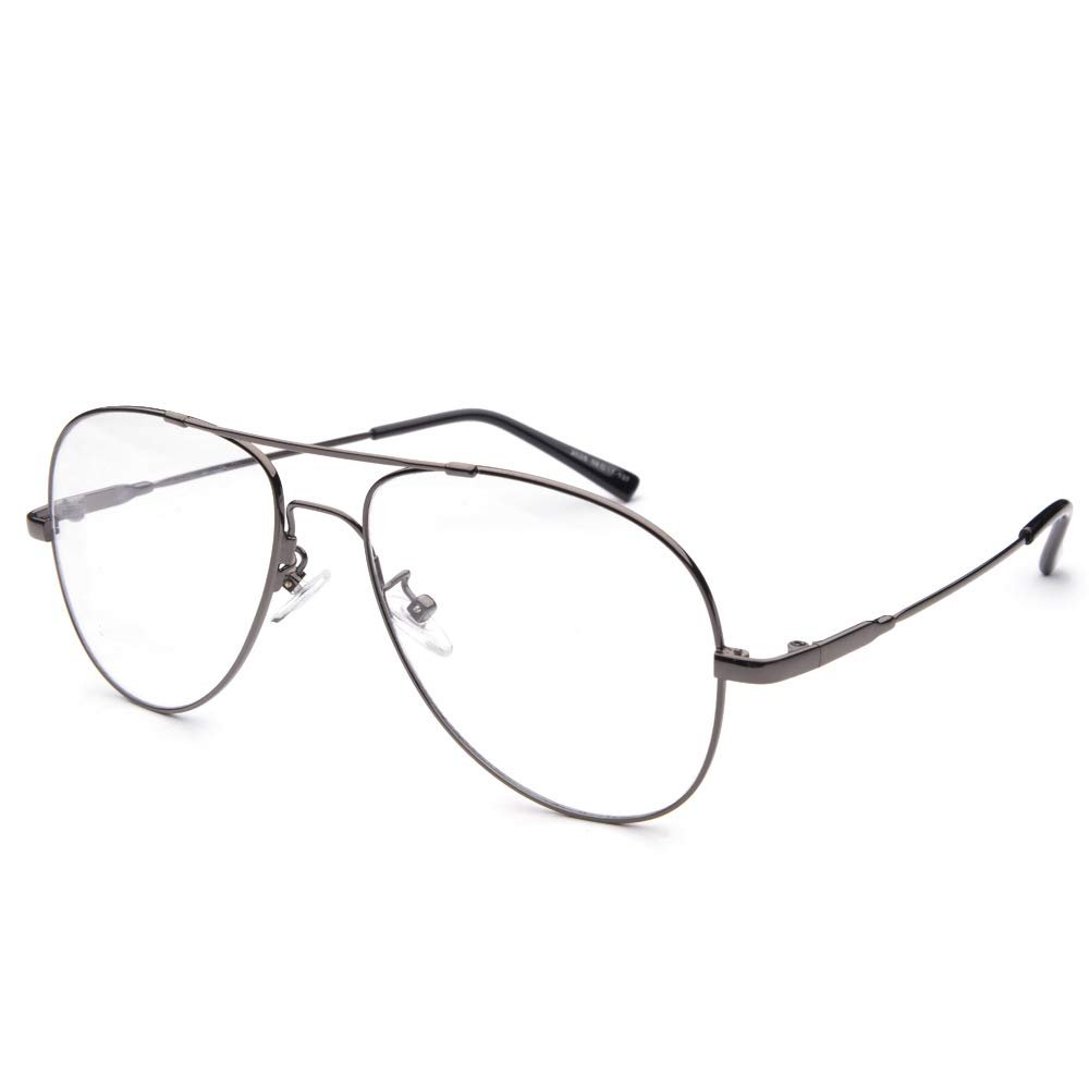 Metal Oversize Bifocal Reading Glasses + 2.75 Strength Unisex Frame Readers Eyewear