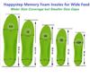 1 Pair Wide Fit Insoles Plantar Fasciitis Orthotics PU Memory Foam Comfort Shoe Inserts for Men and Women, Cushioned Arch Support, Shock Absorption and Foot Pain Relief (Men 7-9/Women 8-10) view 4
