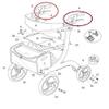 Left and Right Hand Brake for Drive RTL10266RD and RTL10266RD-T Models ONLY- Red - Pair view 1