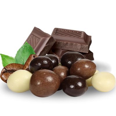 Gourmet Chocolate Covered Espresso Beans Medley by Its Delish, 2 Lbs Bulk Bag Mix of Dark, Milk & White Chocolate Covered Roasted Coffee Beans | Chocolate Candy Snack | Kosher Dairy