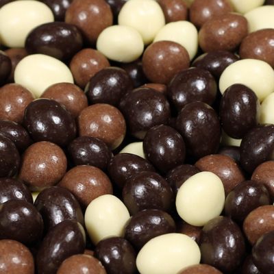 Gourmet Chocolate Covered Espresso Beans Medley by Its Delish, 10 LBS Bulk Bag Mix of Dark, Milk & White Chocolate Covered Roasted Coffee Beans | Chocolate Candy Snack | Kosher Dairy