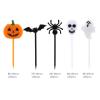 100 PCS Halloween Picks Plastic Halloween Party Cupcake Toppers Appetizer Picks view 2