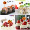 100 PCS Halloween Picks Plastic Halloween Party Cupcake Toppers Appetizer Picks view 4
