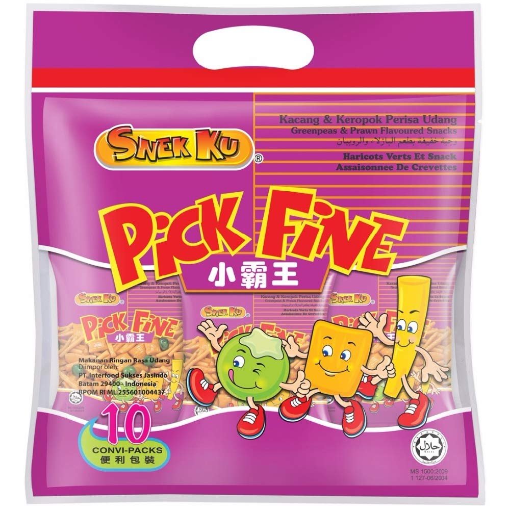 Snek Ku Snack 8 Packs x 20g/25g (Pick Fine, 9 Count)