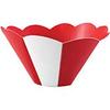 Creative Converting Club Pack Birthday Party Decoration Circus Theme Red White Striped Printed Paper Bowl, Box 12 Printed Paper Bowl view 1