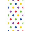 Creative Converting Club Pack Party Decorations Multicolor Polka Dot Cellophane Treat Bags, Box 240 Plastic Bags view 1