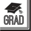 Creative Converting Club Pack Graduation School Spirit White Color Printed Luncheon Size Paper Napkin, Box of 360 2ply Printed Napkins view 1