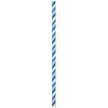 Creative Converting Club Pack Color Cobalt Blue Party Decoration Striped Paper Straws, Box 144 Paper Straws view 1