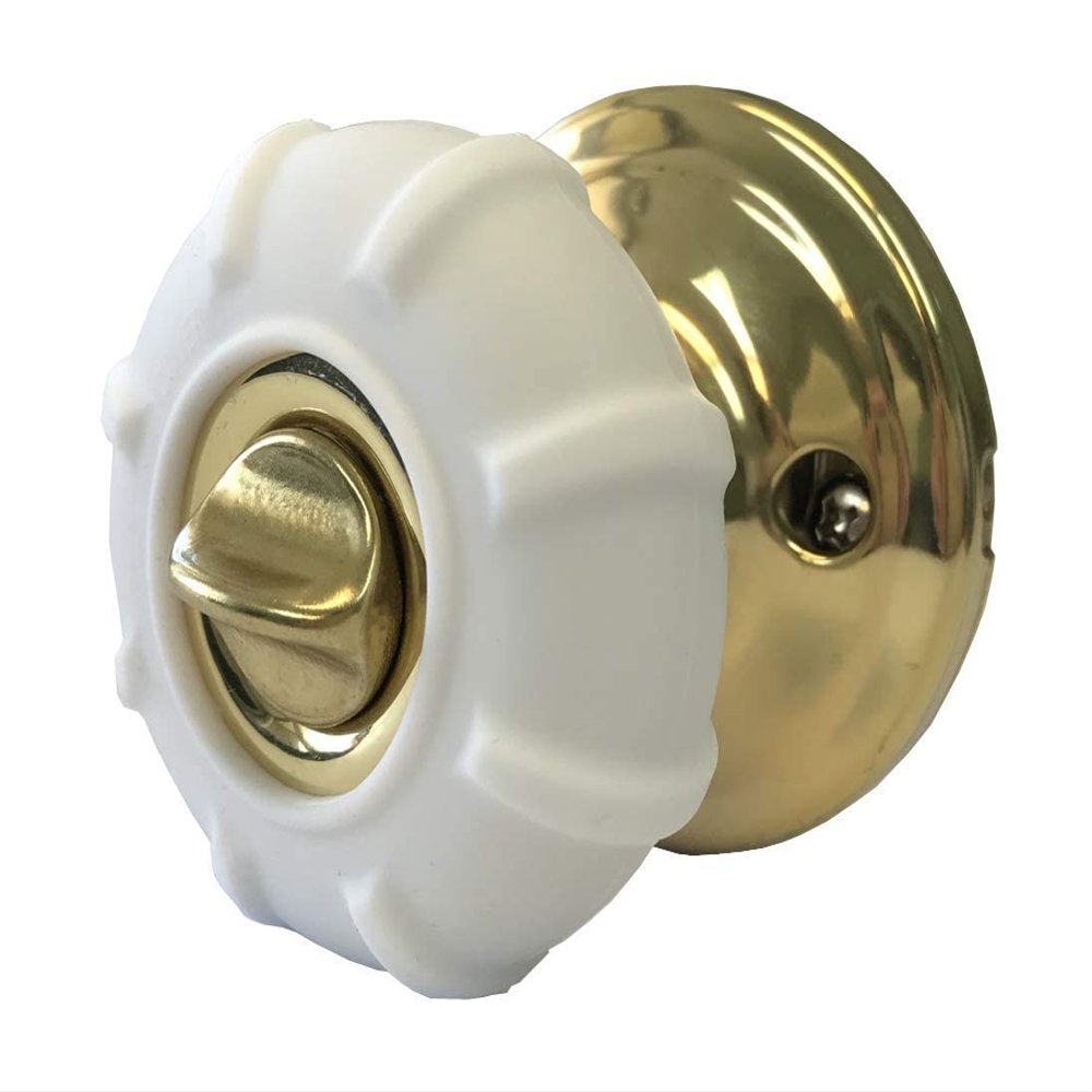 Enjoy Cover - Door Knob Cover Grips Non Slip Arthritis & Senior Living Aids Grippy Easy Open Decorative. Simple Functional Effective Solution- 4 Pack (White, Cove)