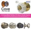 Enjoy Cover - Door Knob Cover Grips Non Slip Arthritis & Senior Living Aids Grippy Easy Open Decorative. Simple Functional Effective Solution- 4 Pack (White, Cove) view 2