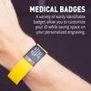 ROAD iD Medical Alert Bracelet for Men and Women - Stretchable and Comfy Silicone Bracelets w/Identification, Emergency & Medical Information for Athletes & Travelers (13mm Wide) view 2