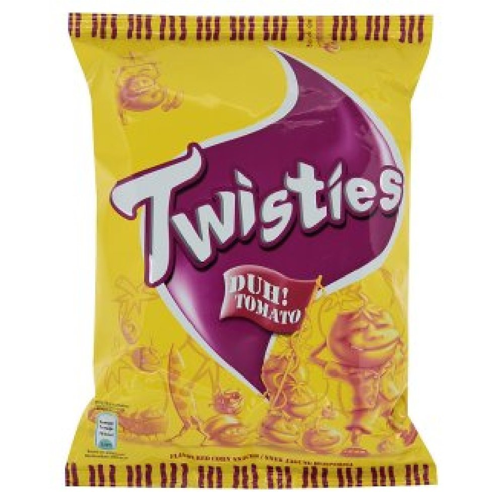 Twisties Corn Snacks 65g (Duh! Tomato, 12 Packs)
