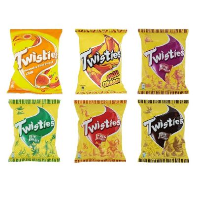 Twisties Corn Snacks 65g (Mix, 12 Packs)