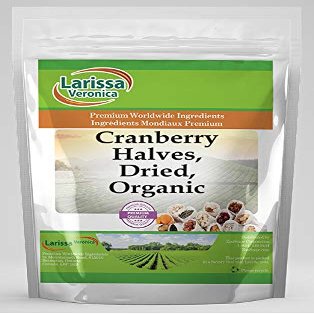 Cranberry Halves, Dried, Organic (16 oz, ZIN: 528741) - 3 Pack