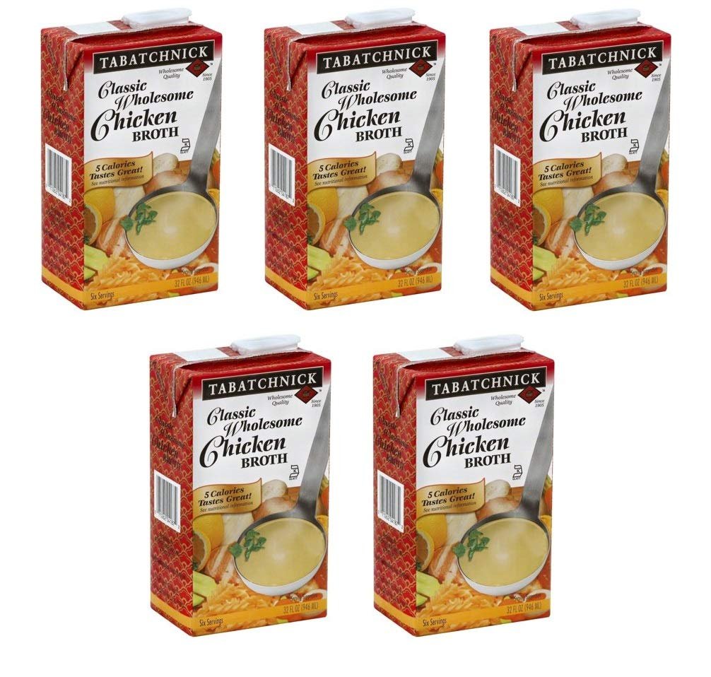 Tabatchnick Classic Wholesome Chicken Broth, 32 oz (Pack of 5)