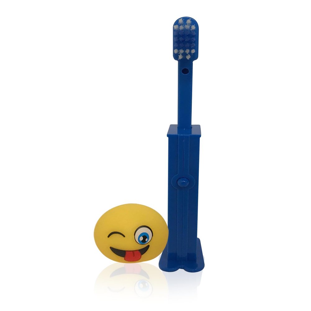 Brush Buddies Emoji Popping Pez Toothbrush, 1.38 Pound