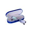 KABAKE Eye Glasses Case and Contact Lens Case 2 in 1 Double Sided with Mirror Portable for Home Travel Kit view 4