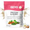 OZiva Protein & Herbs, Women with Multivitamins, Curcumin, Shatavari, Tulsi for Improved Metabolism, Hormonal Balance & Skin, Hair Health, 2.2 lbs, Vanilla Almond. Soy Free, Gluten Free, Non GMO view 1