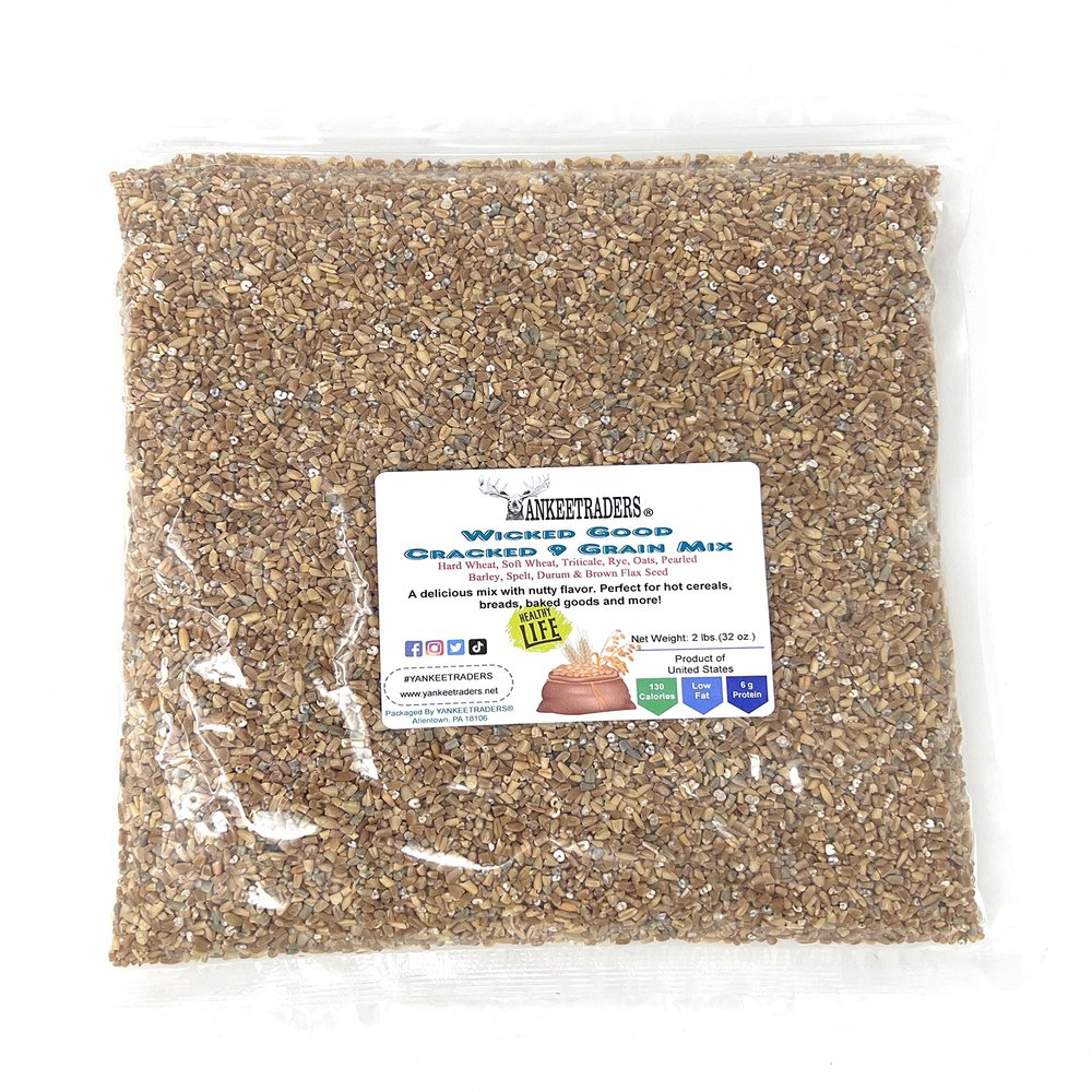 YANKEETRADERS, Wicked Good Cracked 9 Grain Mix, 2 Pounds