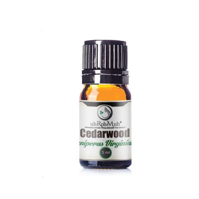 100% Pure Cedarwood Virginiana Essential Oil || USA - 5ml with Euro Dropper