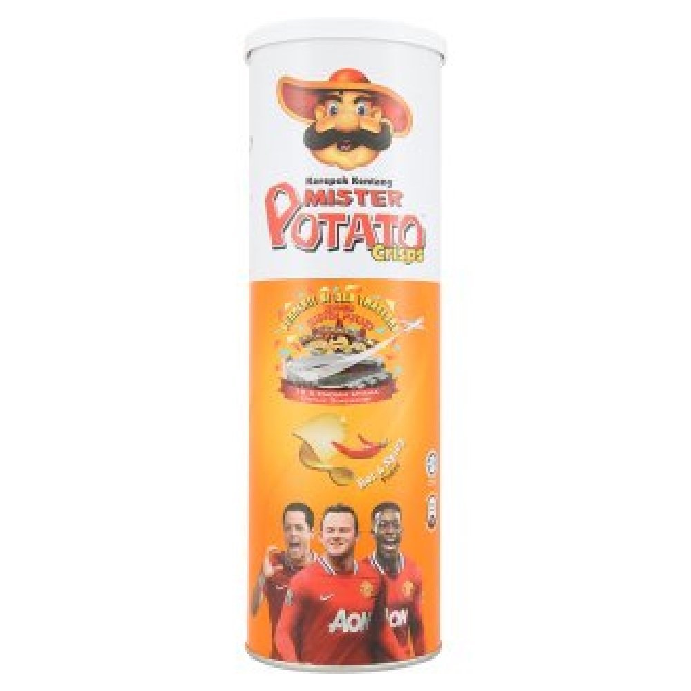 Mister Potato Crisps (Hot & Spicy, 12 Cans)