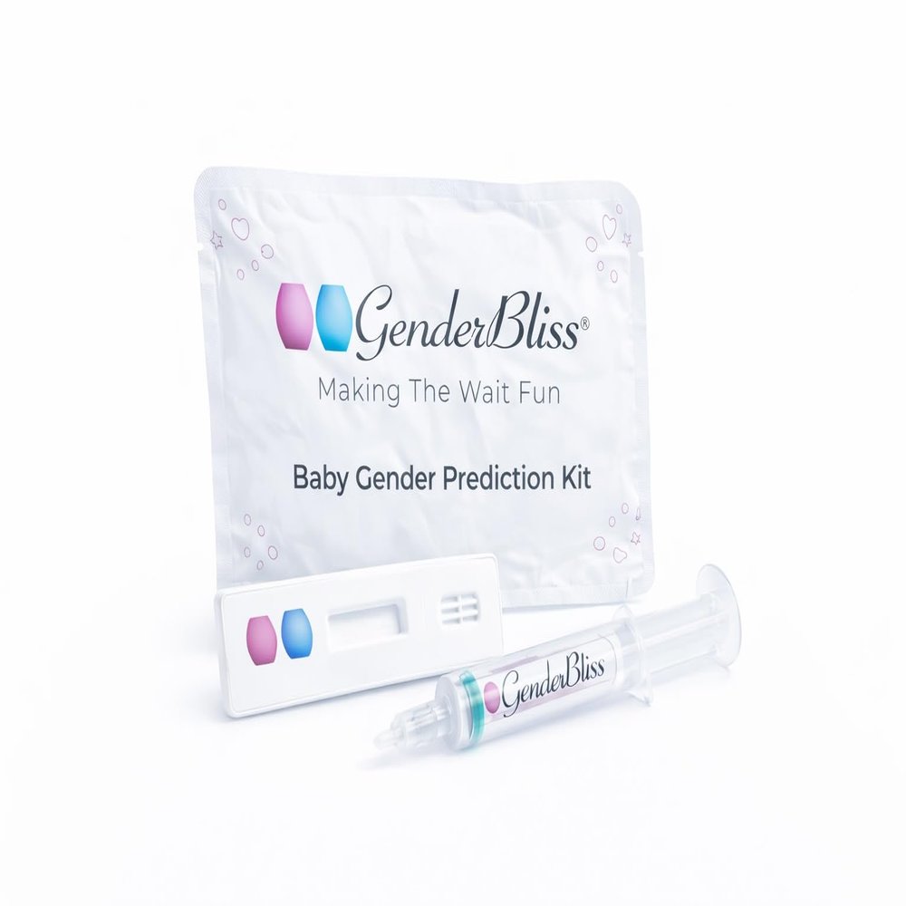 GenderBliss Early Gender Test - Baby Gender Prediction Kit - Early Pregnancy Gender Reveal Test - from 5+ Weeks - Results in 1 Minute | Non-Invasive Boy or Girl Baby Gender Kit