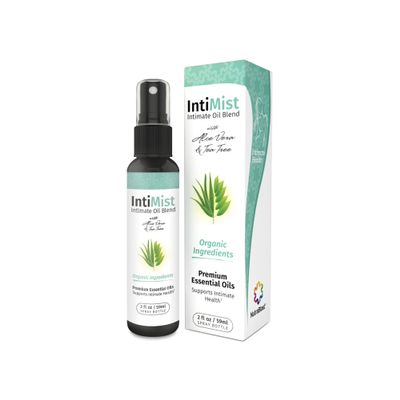 NutraBlast Intimist Feminine Essential Oils Blend Spray (2 fl oz) | All Natural Intimate Deodorant for Women | Works Well for Dryness, Odor, Itching & Burning