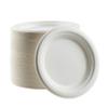 EcoQuality 100% Compostable 9-Inch Plates [200 Count] - Natural SugarCane Biodegradable Compostable Bagasse Bamboo Environmentally Friendly - Plates for Dessert, Appetizers, Birthdays, Microwavable view 1