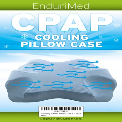 EnduriMed Pillow Case for Use CPAP Comfort Pillow - Cooling Fabric, Blue - Breathable and Cooling for Comfortable Sleep