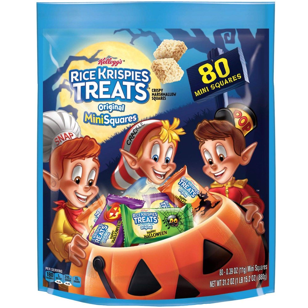 Kellogg's Rice Krispies Treats Halloween Limited Original Mini 80 Squares Family Size