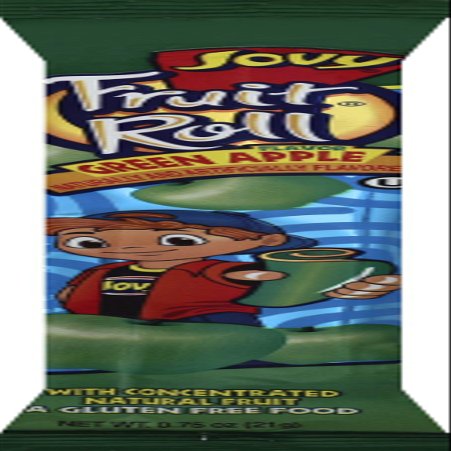 0.75oz Jovy Fruit Roll Snack, Green Apple (16 Single Packets Per Order)