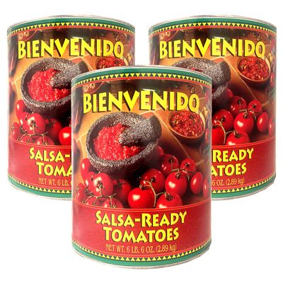 Bienvenido, Ultra-Premium Salsa-Ready Tomatoes, 102 oz (Pack of 3)