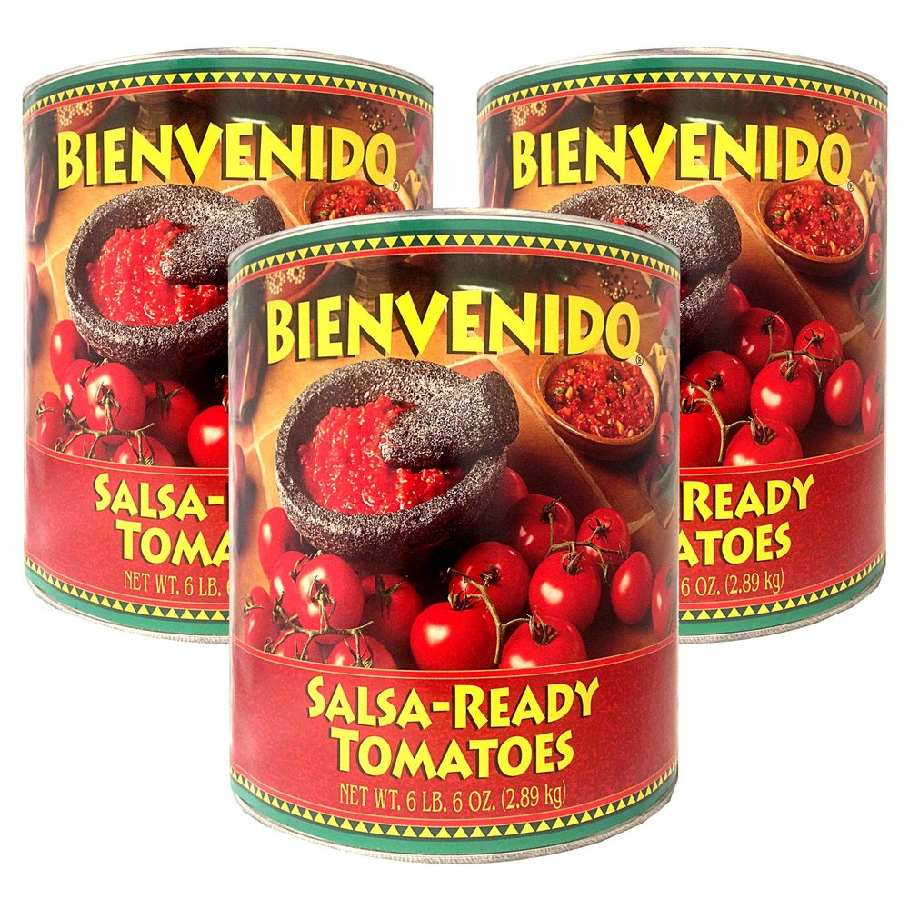 Bienvenido, Ultra-Premium Salsa-Ready Tomatoes, 102 oz (Pack of 3)