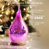 Porseme 280ml Essential Oil Diffuser, 3D Glass Aromatherapy Diffusor, Ultrasonic Cool Mist BPA Free Aroma Humidifier with Timer and Color Changing Function, Waterless Shut-Off for Home Office Room view 3