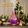 Porseme 280ml Essential Oil Diffuser, 3D Glass Aromatherapy Diffusor, Ultrasonic Cool Mist BPA Free Aroma Humidifier with Timer and Color Changing Function, Waterless Shut-Off for Home Office Room view 4